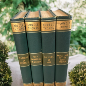 Vintage Lowell Thomas Four Adventure Novels 1920's-1940's Collier, Collectible Fiction, Vintage Fiction