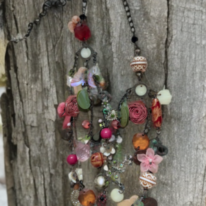 Vintage Charm Necklace, Artistic Necklace, Unusual Necklace, Casual Necklace
