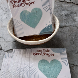 Plantable Seed Paper Hearts; Wildflower Seeds; Group Gifts; Spring Garden